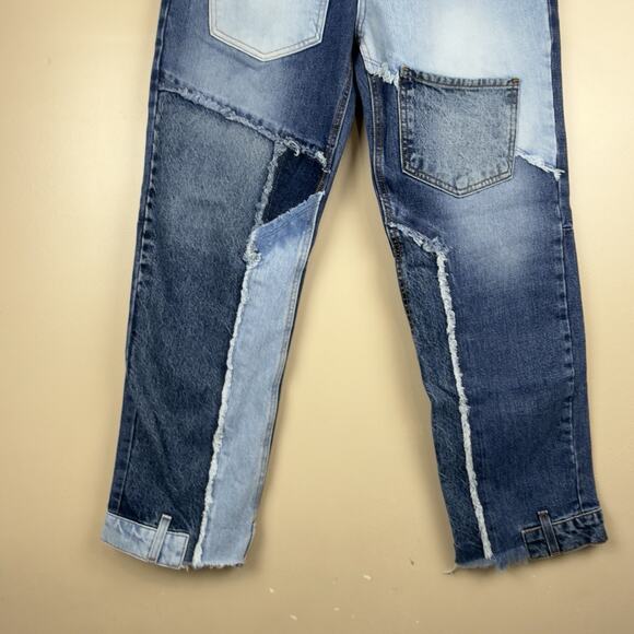 Revice Jeans Women's Size 29 Blue Denim Matchmaker Patchwork Pockets Retro - Picture 3 of 16